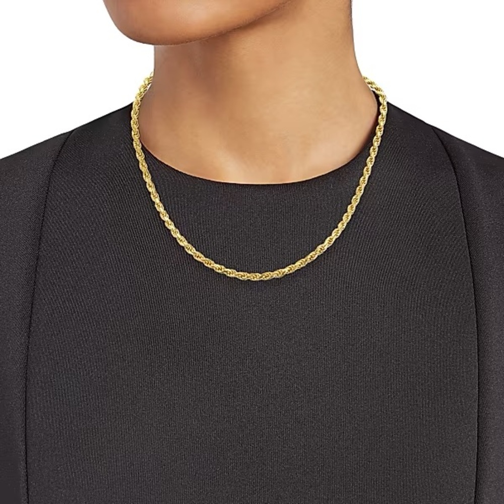 Elegant Givenchy Gold-Plated 16” Rope Chain Necklace